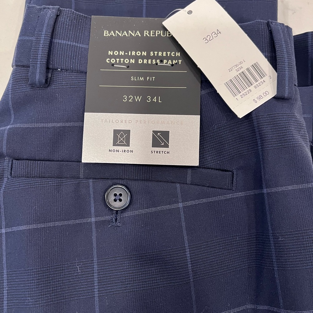 Men’s Dress pants- nwt (banana republic) 32/34